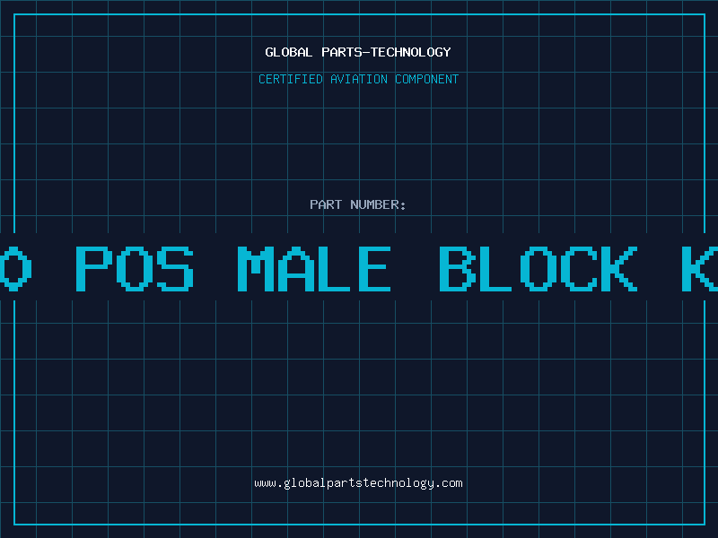 Aviation Part 20 POS MALE BLOCK KI