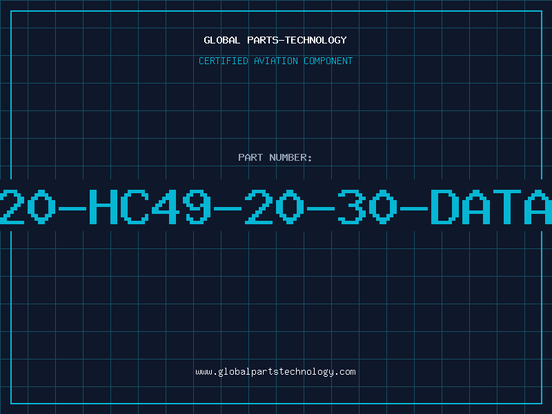 Aviation Part 20-HC49-20-30-DATA
