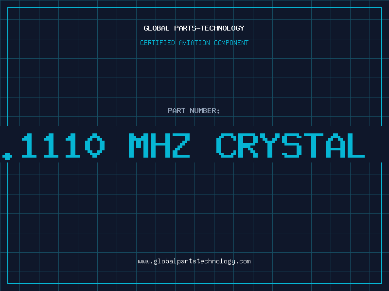 Aviation Part 20.1110 MHZ CRYSTAL OS