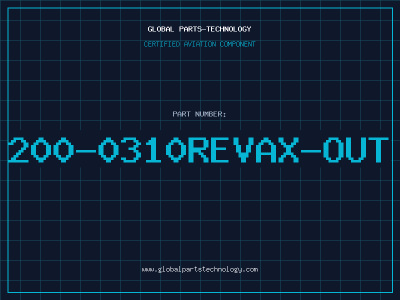 Aviation Part 200-0310REVAX-OUT