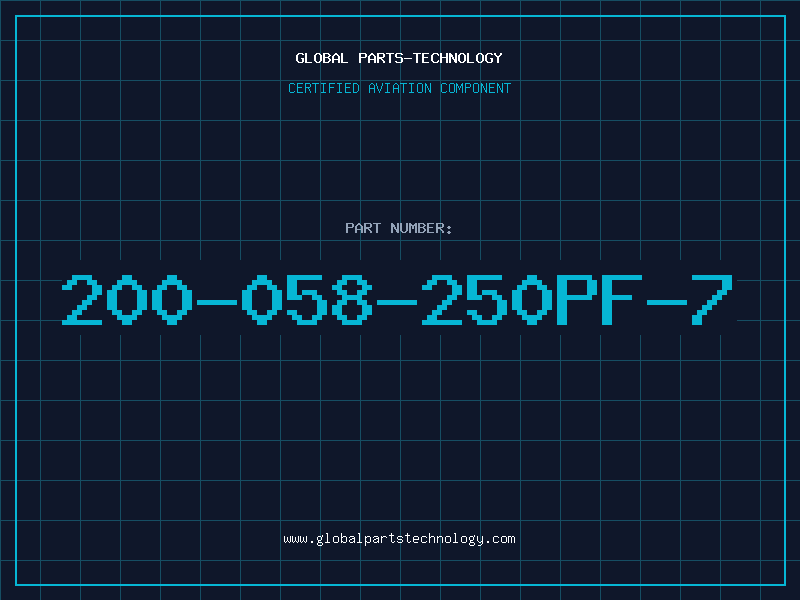 Aviation Part 200-058-250PF-7