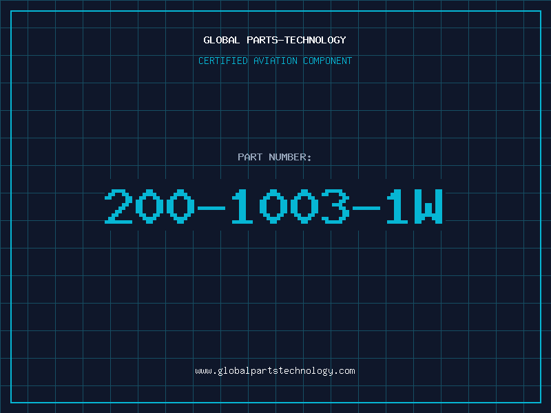 Aviation Part 200-1003-1W