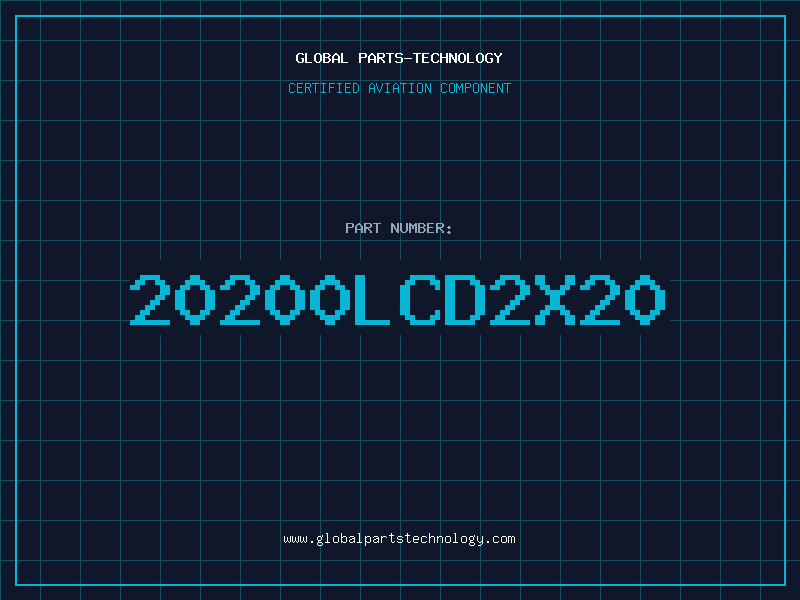 Aviation Part 20200LCD2X20