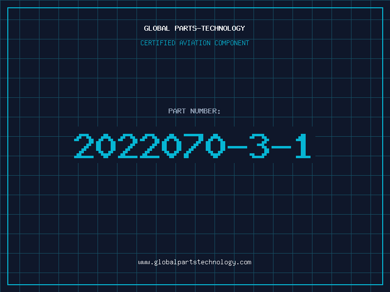 Aviation Part 2022070-3-1