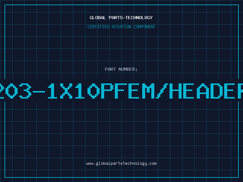 Aviation Part 203-1X10PFEM/HEADER