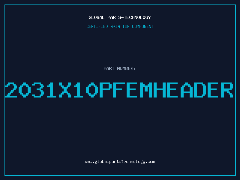Aviation Part 2031X10PFEMHEADER