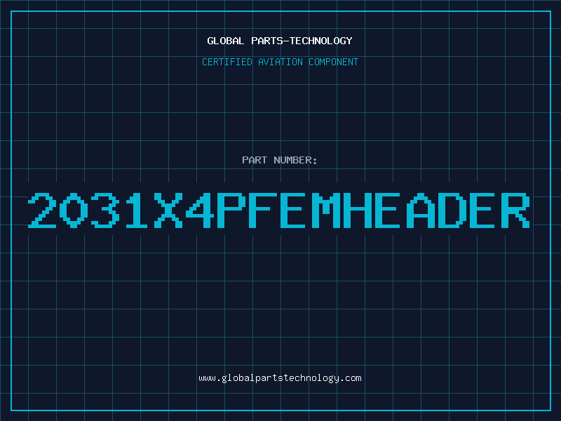 Aviation Part 2031X4PFEMHEADER