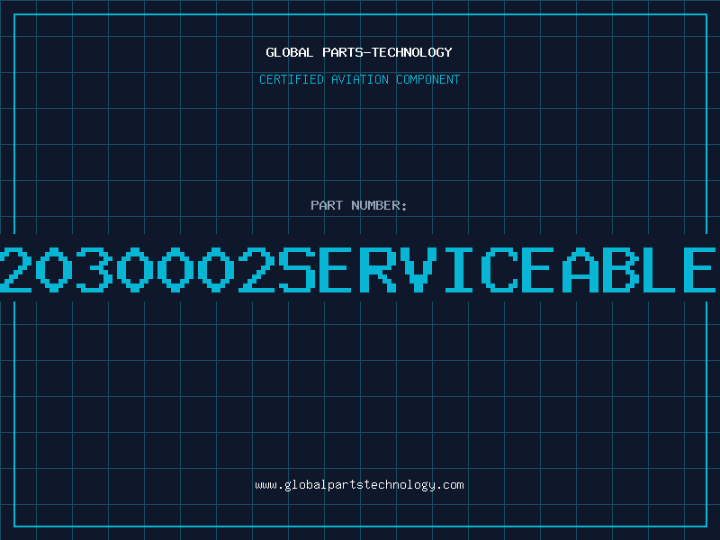 Aviation Part 20342030002serviceablepart