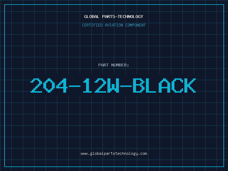 Aviation Part 204-12W-BLACK