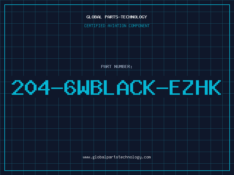 Aviation Part 204-6WBLACK-EZHK