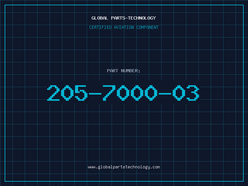 Aviation Part 205-7000-03