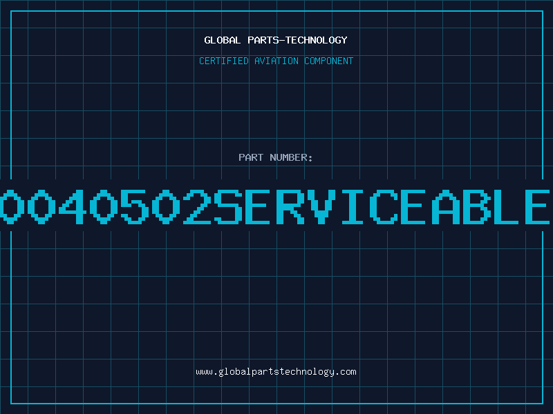 Aviation Part 20860040502serviceablepart