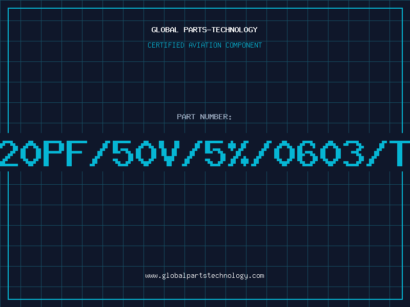 Aviation Part 20PF/50V/5%/0603/T