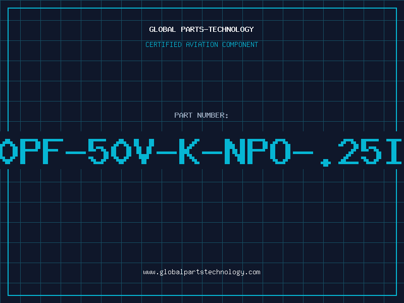 Aviation Part 20PF-50V-K-NPO-.25IN