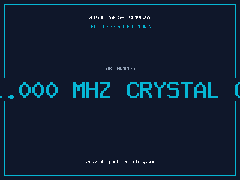 Aviation Part 21.000 MHZ CRYSTAL OS