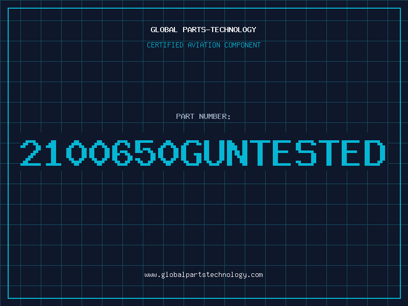 Aviation Part 2100650GUNTESTED