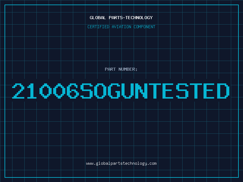 Aviation Part 21006SOGUNTESTED
