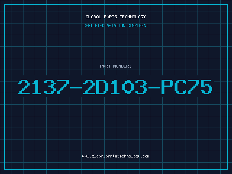 Aviation Part 2137-2D103-PC75