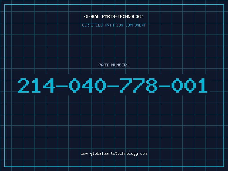 Aviation Part 214-040-778-001
