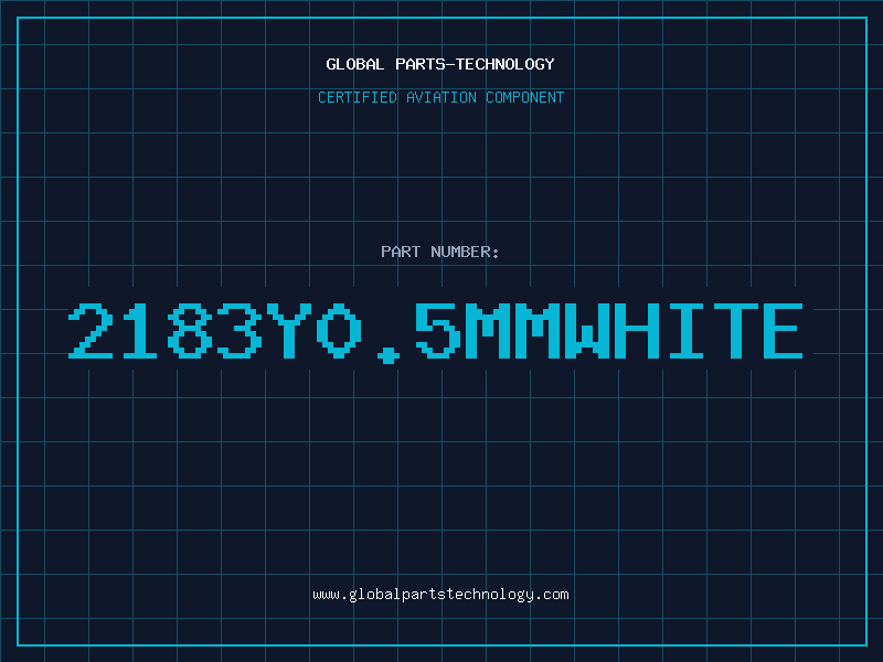 Aviation Part 2183Y0.5MMWHITE