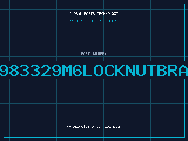 Aviation Part 21983329M6LOCKNUTBRASS