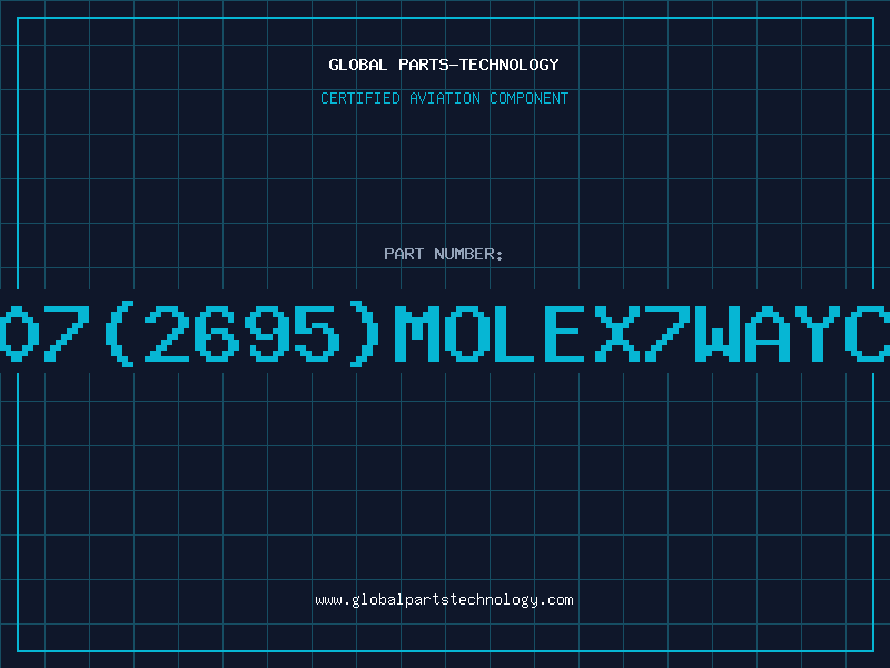 Aviation Part 22-01-3207(2695)MOLEX7WAYCONNECTOR