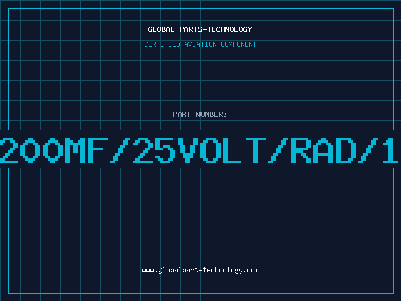 Aviation Part 2200MF/25VOLT/RAD/10