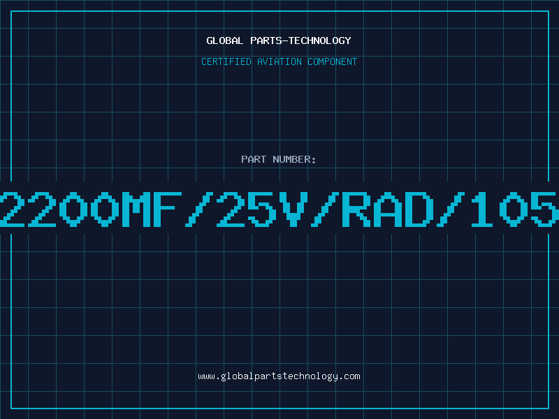Aviation Part 2200mf/25V/Rad/105