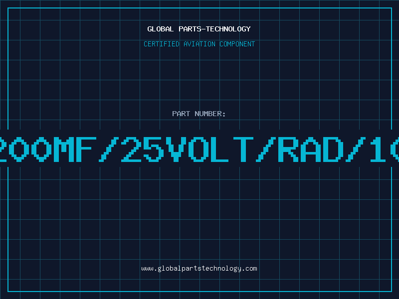 Aviation Part 2200mf/25Volt/Rad/105