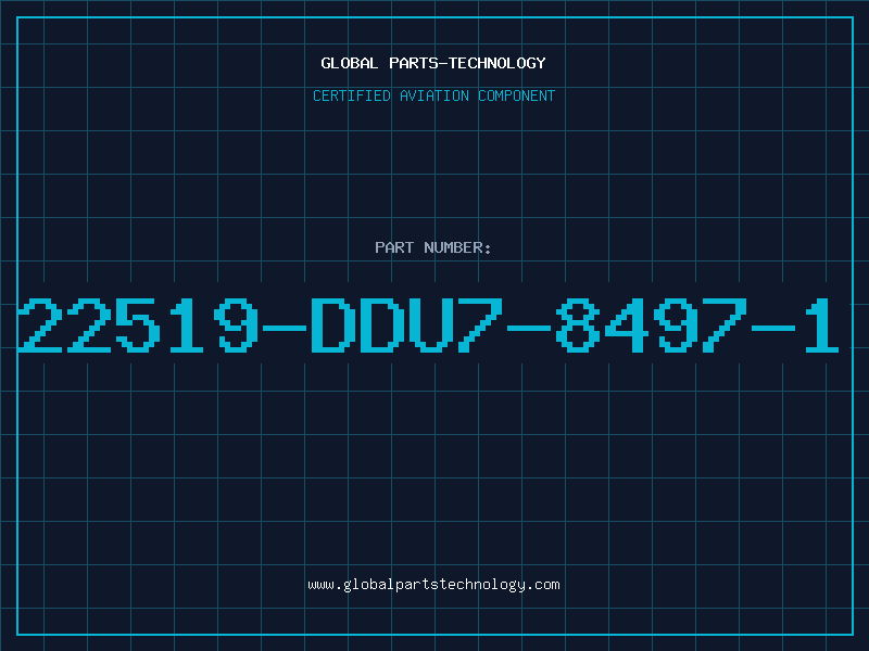 Aviation Part 22519-DDU7-8497-1