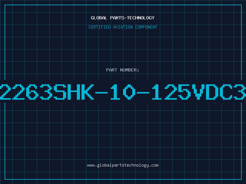 Aviation Part 2263SHK-10-125VDC3