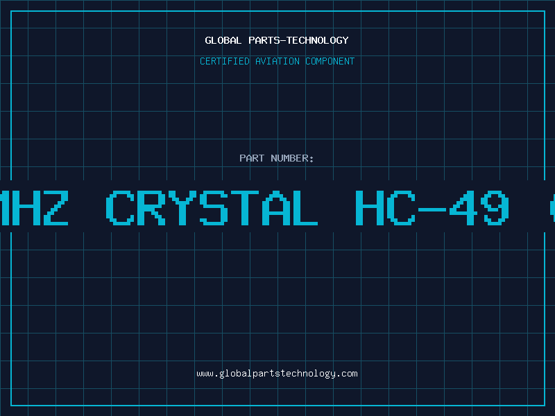 Aviation Part 23.5200 MHZ CRYSTAL HC-49 (1/3 SIZE