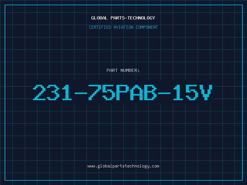 Aviation Part 231-75PAB-15V