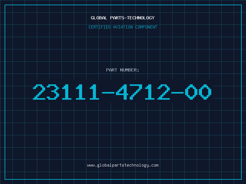 Aviation Part 23111-4712-00