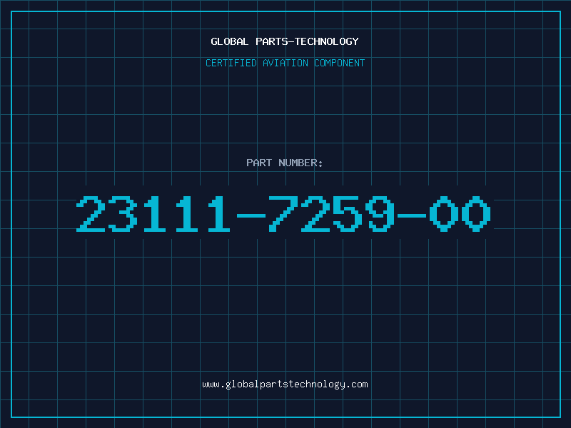 Aviation Part 23111-7259-00