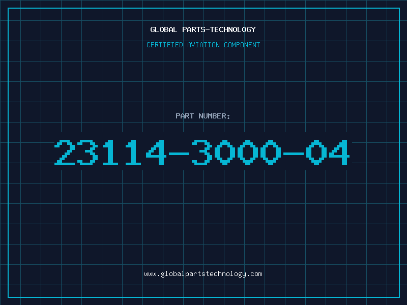 Aviation Part 23114-3000-04