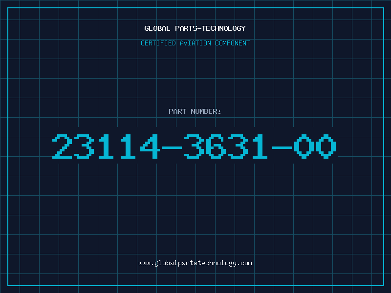 Aviation Part 23114-3631-00