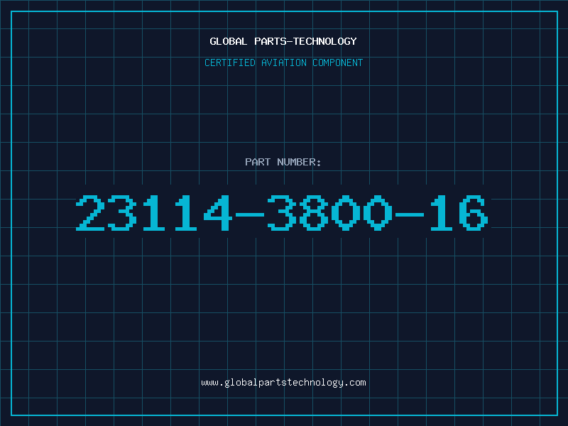 Aviation Part 23114-3800-16