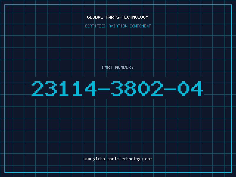 Aviation Part 23114-3802-04
