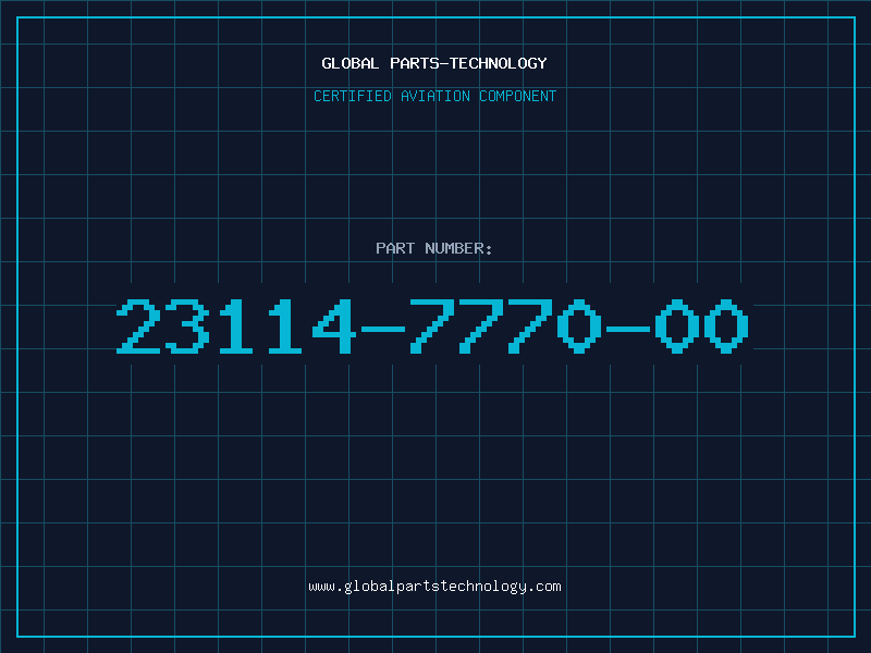 Aviation Part 23114-7770-00