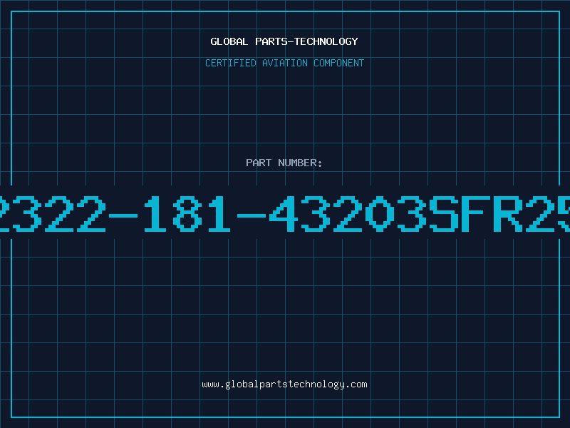 Aviation Part 2322-181-43203SFR25