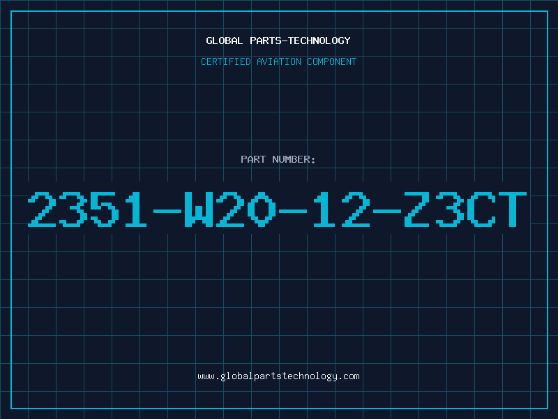 Aviation Part 2351-W20-12-Z3CT