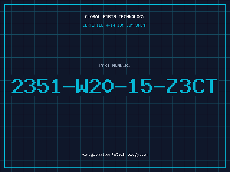 Aviation Part 2351-W20-15-Z3CT
