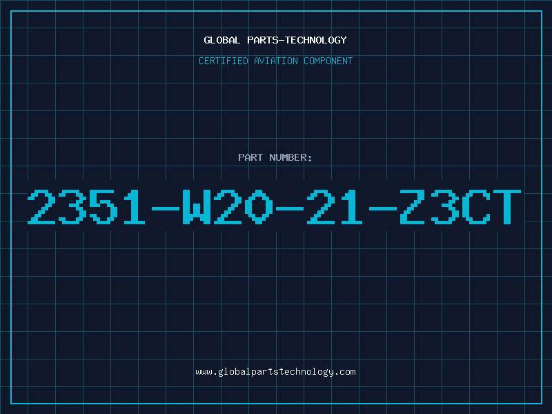 Aviation Part 2351-W20-21-Z3CT