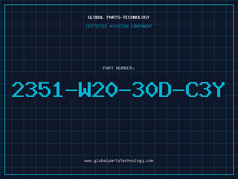 Aviation Part 2351-W20-30D-C3Y