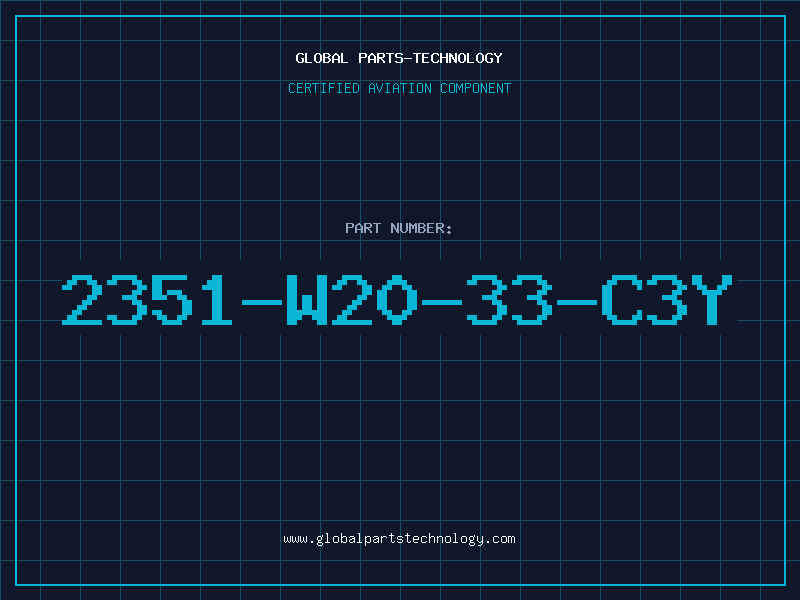 Aviation Part 2351-W20-33-C3Y