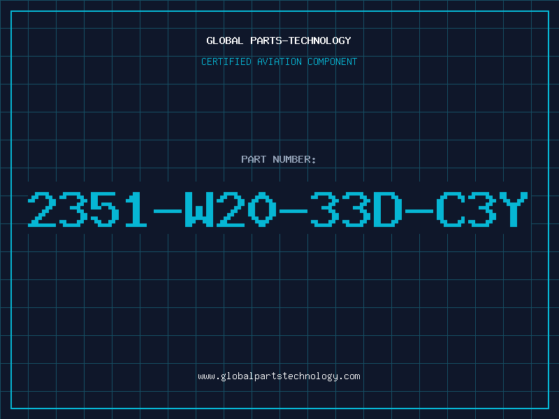 Aviation Part 2351-W20-33D-C3Y