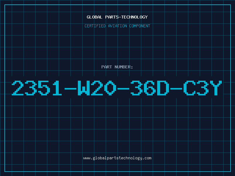 Aviation Part 2351-W20-36D-C3Y