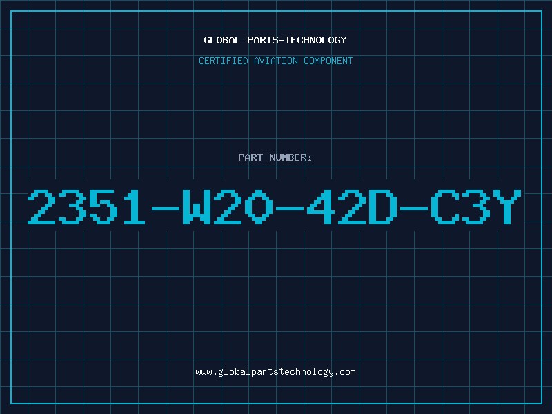 Aviation Part 2351-W20-42D-C3Y
