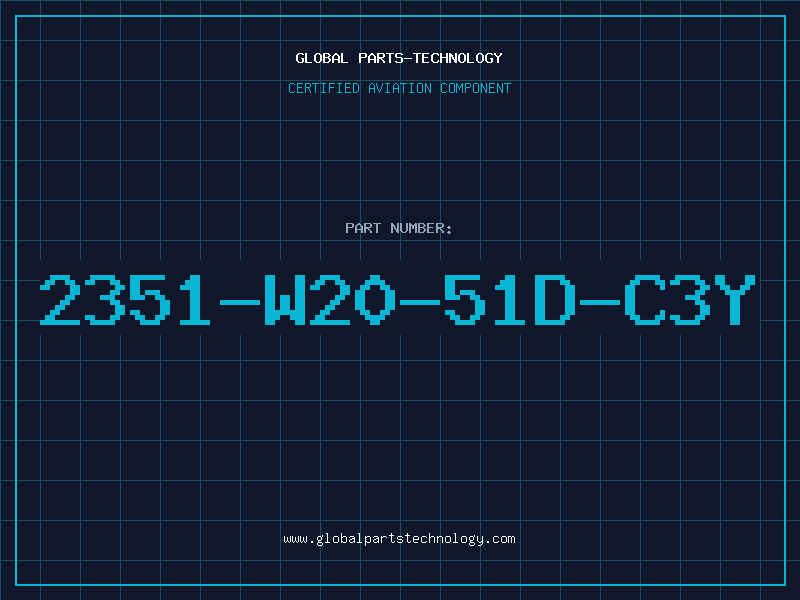 Aviation Part 2351-W20-51D-C3Y